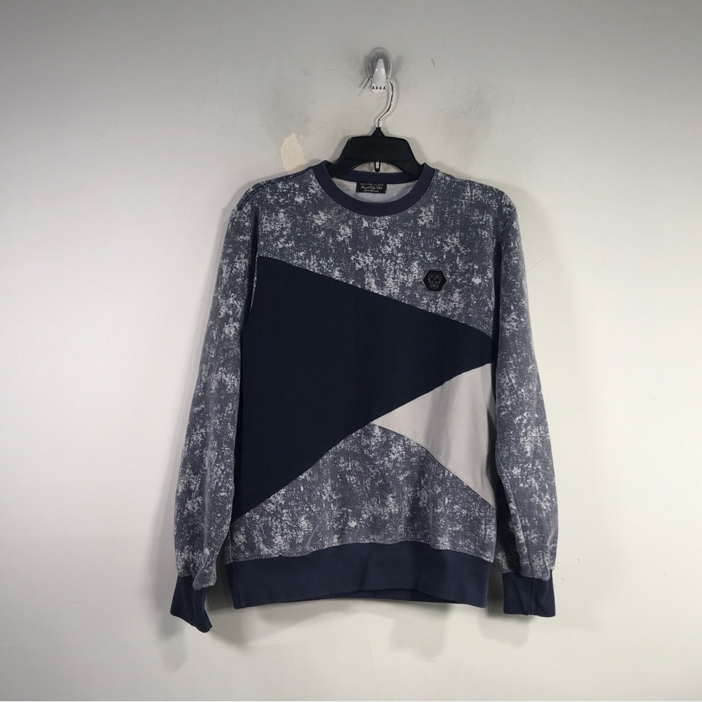 Philipp Plein Long Sleeve Straight Cut Sweatshirt, Men's Size XS/S - Blue